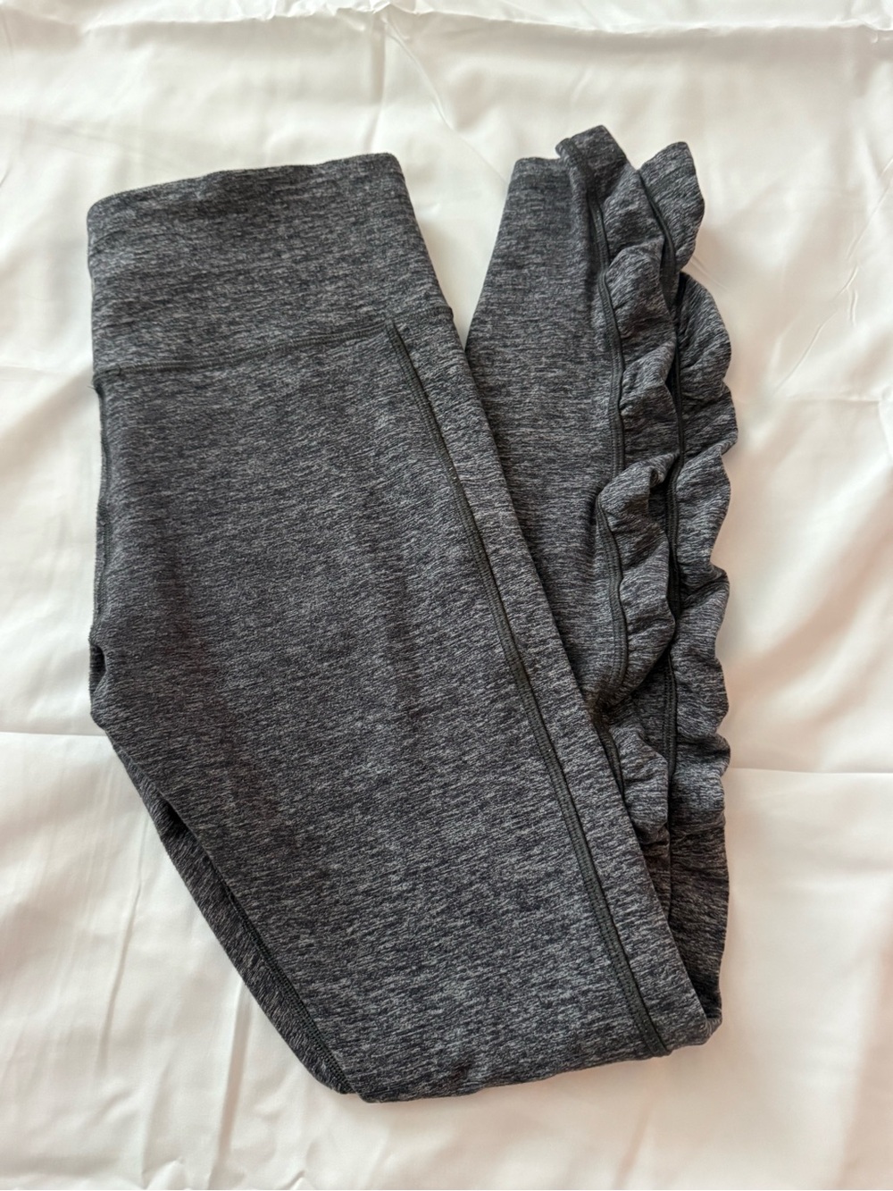lululemon athletica Gray Ruched Leggings